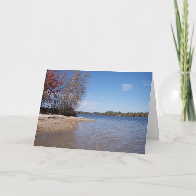 Beachfront on the Lake Card (Front)