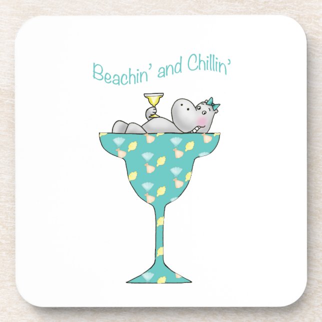 Beachin' and chillin' coaster (Front)