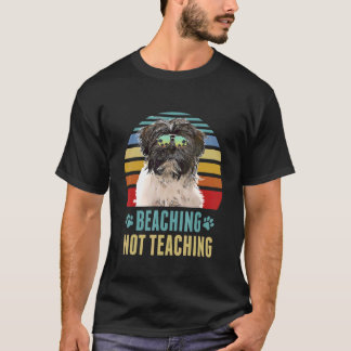Beaching Not Teaching Tibetan Terrier Dog Summer T-Shirt