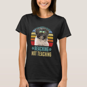 Beaching Not Teaching Tibetan Terrier Dog Summer T-Shirt