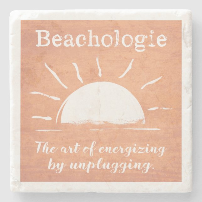 Beachologie Energise While Unplugging Coaster (Front)
