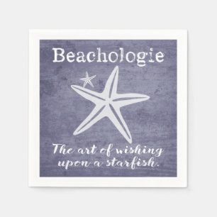 Beachologie Wishing Upon a Starfish Paper Napkin