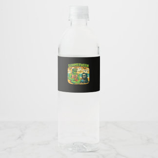 Beachside Boogeymen - Retro Summerween Vibes Class Water Bottle Label