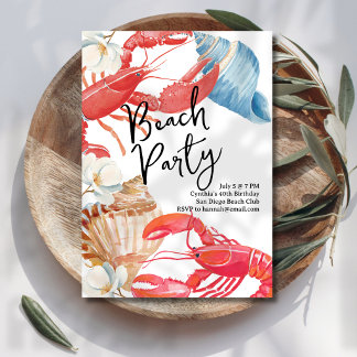 Beachside Party Invitation