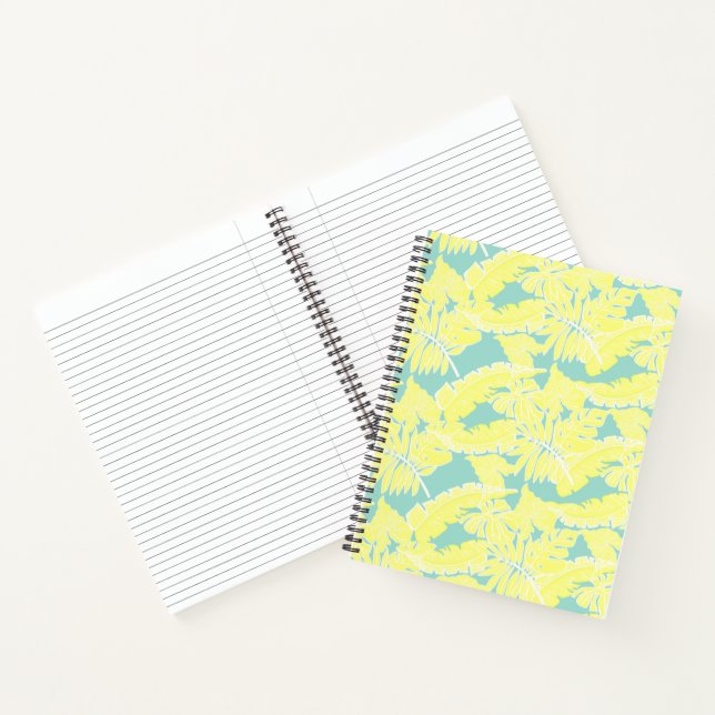 beachtime palm leaves notebook (Inside)