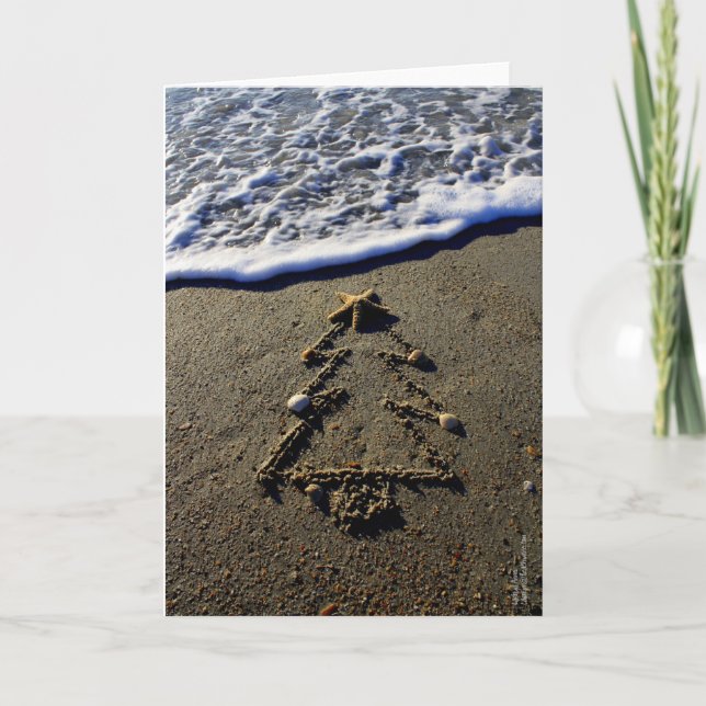 Beachwrite's Christmas Tree Holiday Card (Front)