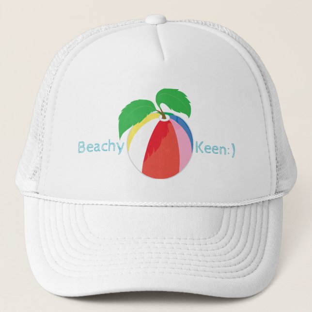 Beachy Ball Keen Trucker Hat (Front)