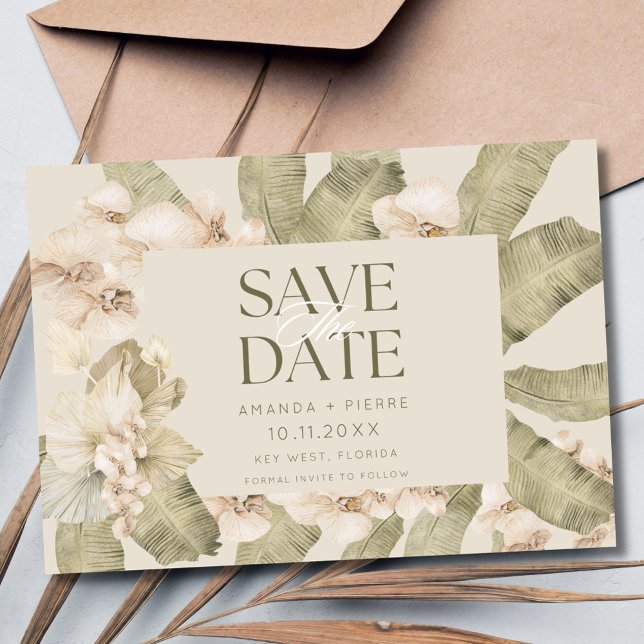Beachy Boho Photo Wedding Save the Date (Beachy Boho Photo Wedding Save the Date)