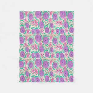 Beachy Boho Print Fleece Blanket