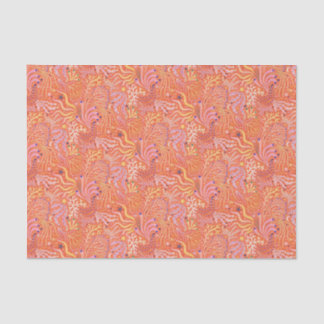 Beachy Boho Seagrass Orange Tissue Paper