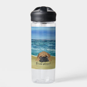 Beachy Bulldog Puppy Water Bottle
