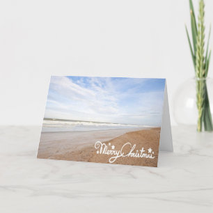BEACHY CHRISTMAS GREETINGS FROM OUR BEACH HOLIDAY CARD