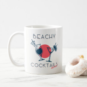 Beachy Cocktails Cheers Party Art Coffee Mug