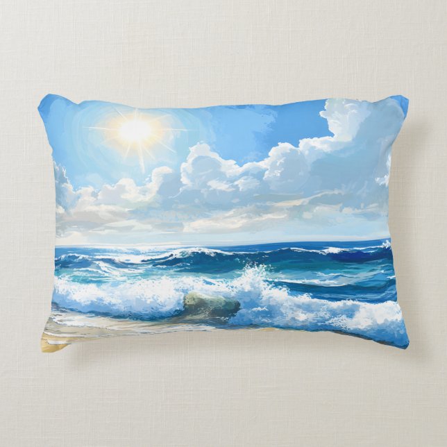 Beachy  decorative cushion (Front)
