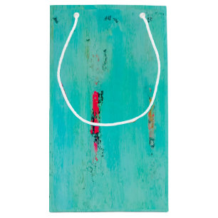 Beachy gift bag with coastal art