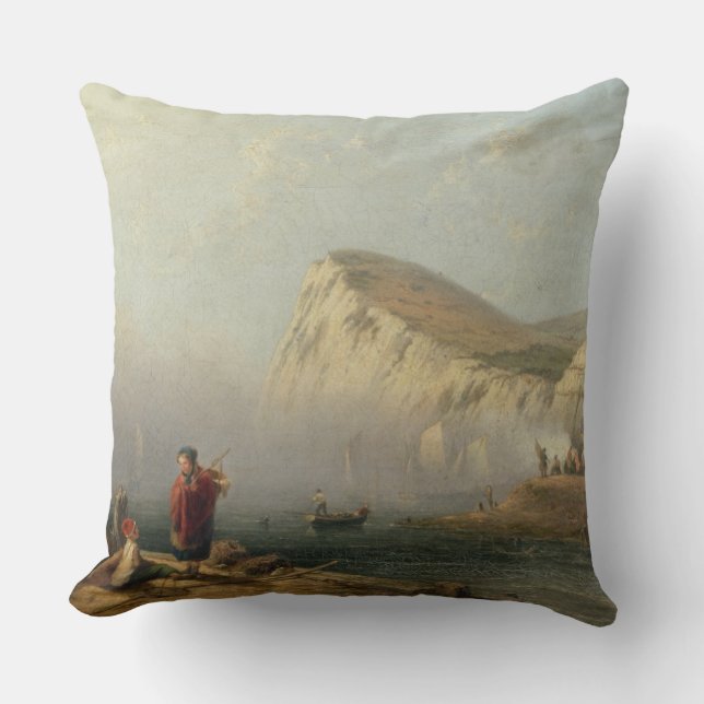 Beachy Head, 1850 (oil on canvas) Cushion (Front)