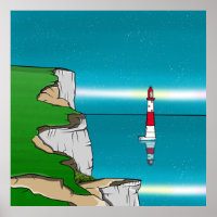 Beachy Head lighthouse and Cliff Top