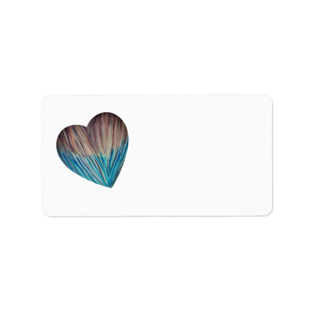 Beachy Heart Return Address Label (Front)