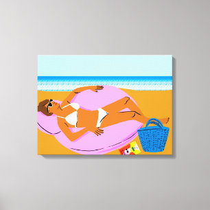 Beachy Keen - Pink Canvas Print