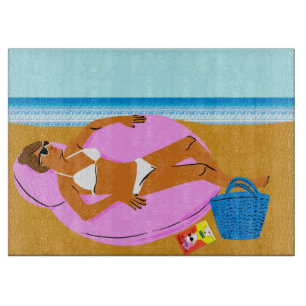 Beachy Keen - Pink Cutting Board