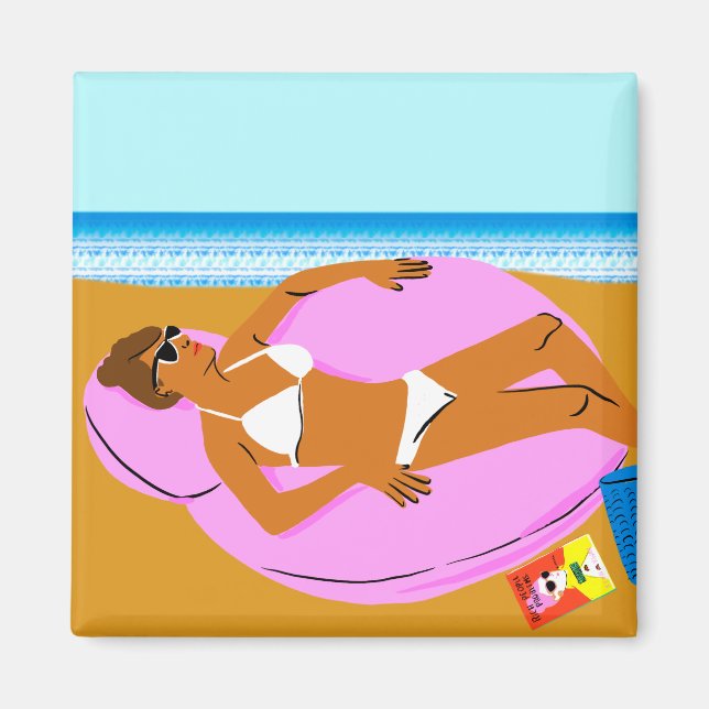 Beachy Keen - Pink Magnet (Front)