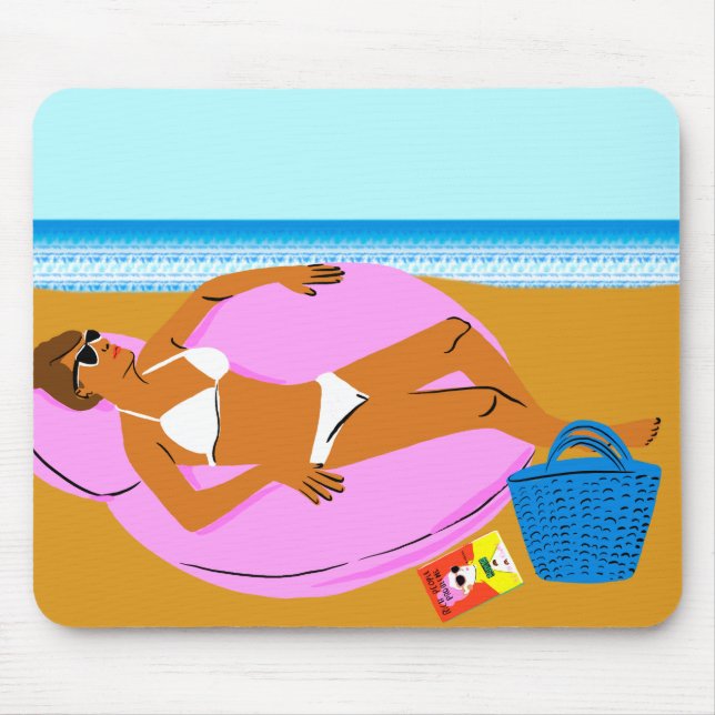 Beachy Keen - Pink Mouse Pad (Front)