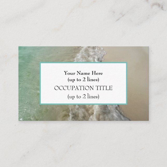 Beachy Na! 1 Business Card (Front)