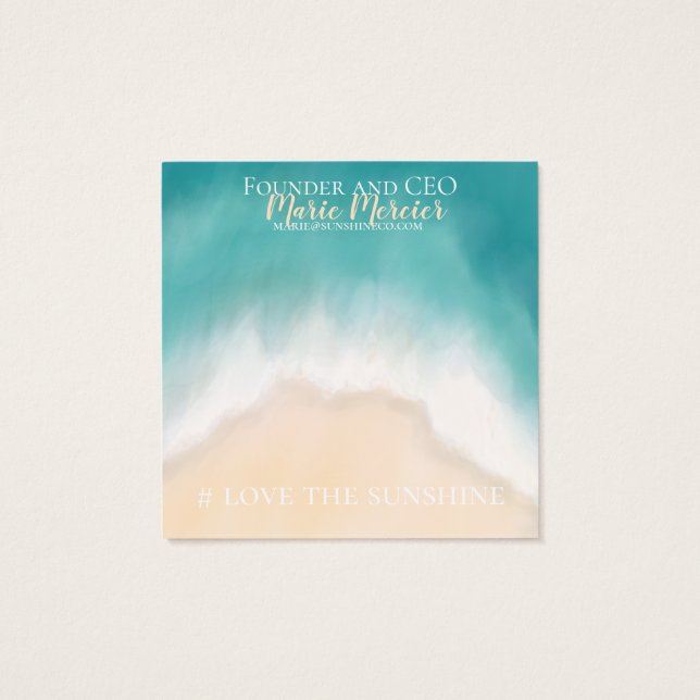 Beachy sunshine and sand (Back)