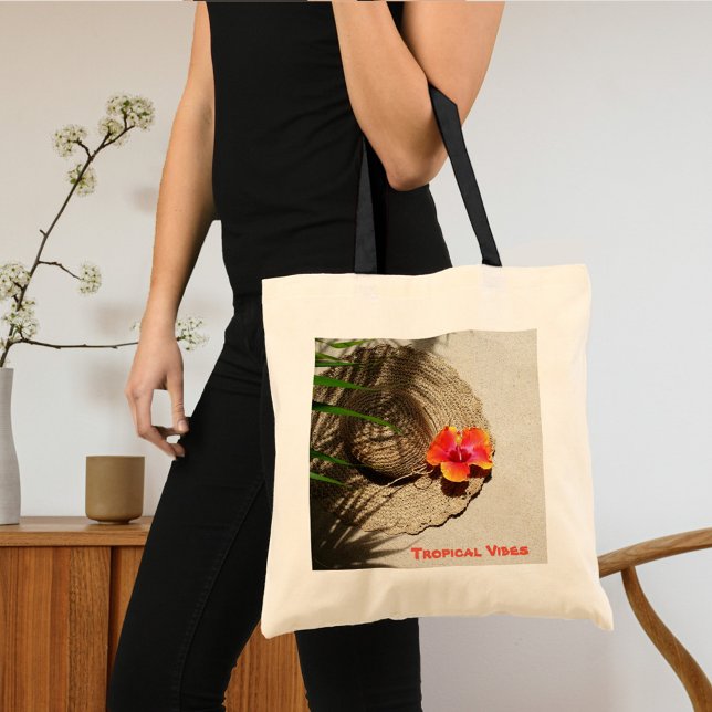 Beachy Tropical Vibes Tote Bag (Creator Uploaded)
