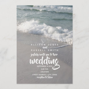 Beachy Waves Wedding Invitation
