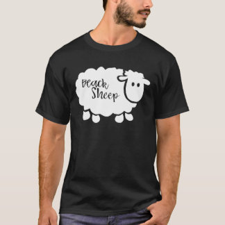 Beack Sheep  Cute Sheep T-Shirt