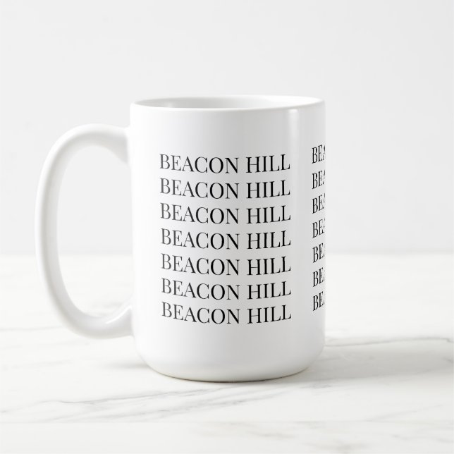 Beacon Hill Boston Mug | Classic Design (Left)