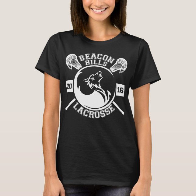 Beacon Hills Lacrosse Team (Black)  T-Shirt (Front)