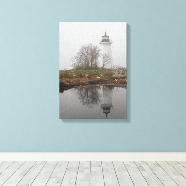 Beacon in the Fog Canvas Print (Insitu(Wood Floor))