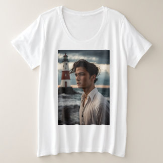 Beacon of Hope Lighthouse T-Shirt Plus Size T-Shirt