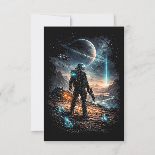 Beacon on the Distant World Thank You Card (Front)
