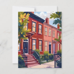 Beacon Street Boston Massachusetts Thank You Card