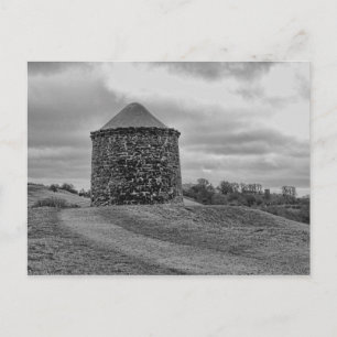 Beacon Tower at Burton Dassett Black and White Postcard