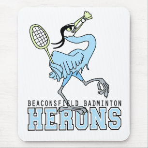 Beaconsfield Badminton Herons Mouse Pad