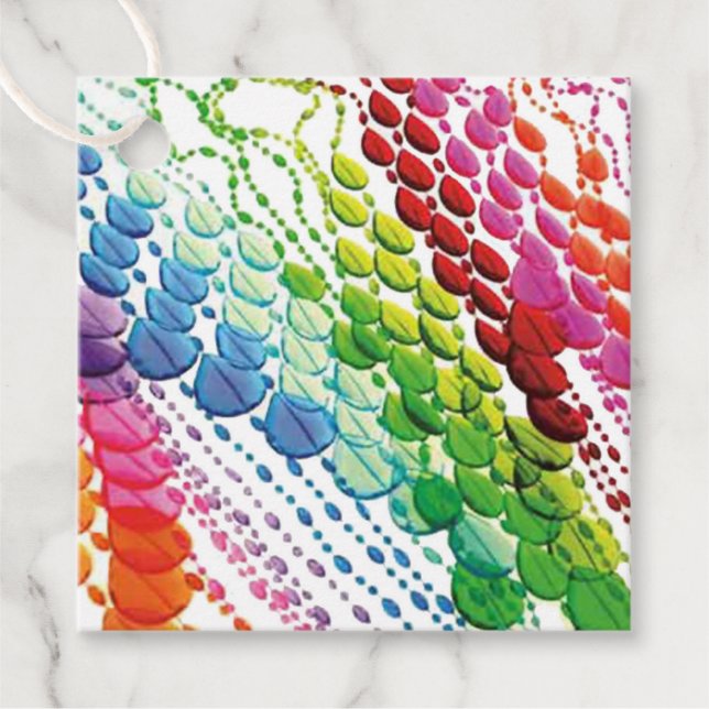 Bead Curtain Favour Tags (Front)