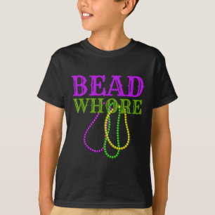 Bead Funny Adult Humour Mardi Gras Carnival Costum T-Shirt
