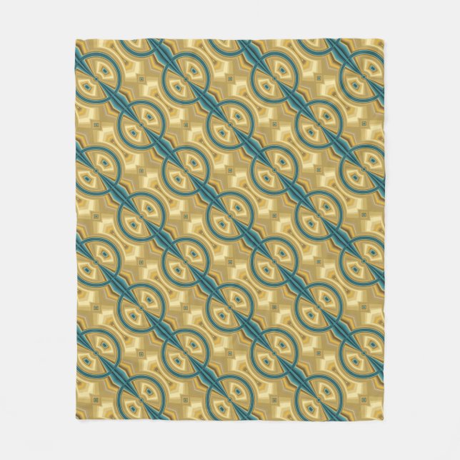 Bead Pattern Fleece Blanket (Front)
