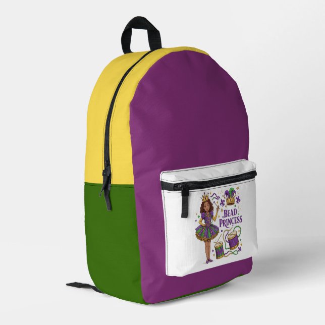 Bead Princess - Mardi Gras Backpack (Back Corner Left)