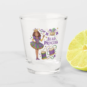 Bead Princess - Mardi Gras Shot Glass