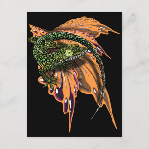 Beaded Anole Lizard Postcard