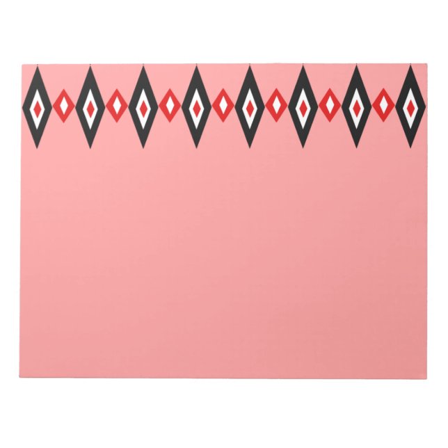 Beaded Diamonds Notepad (Front)