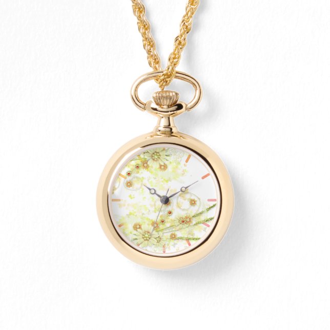 Beaded Floral Watch (Front)