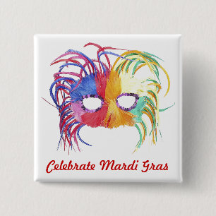 Beaded Mask - 15 Cm Square Badge