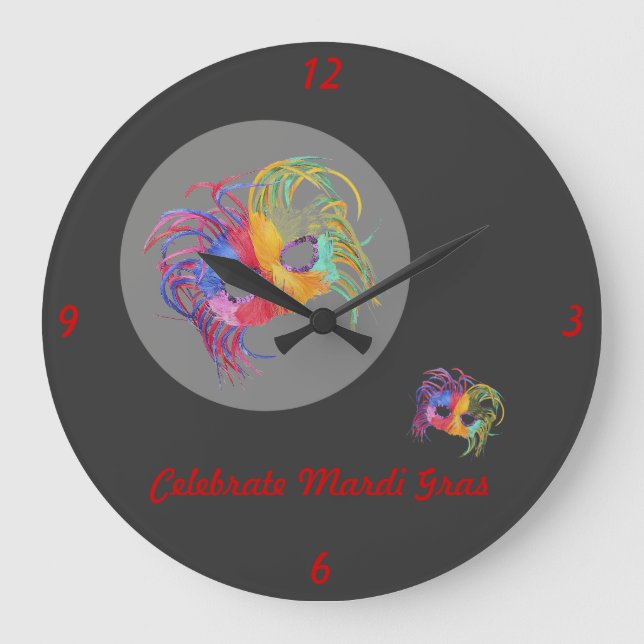 Beaded Mask - Large Clock (Front)