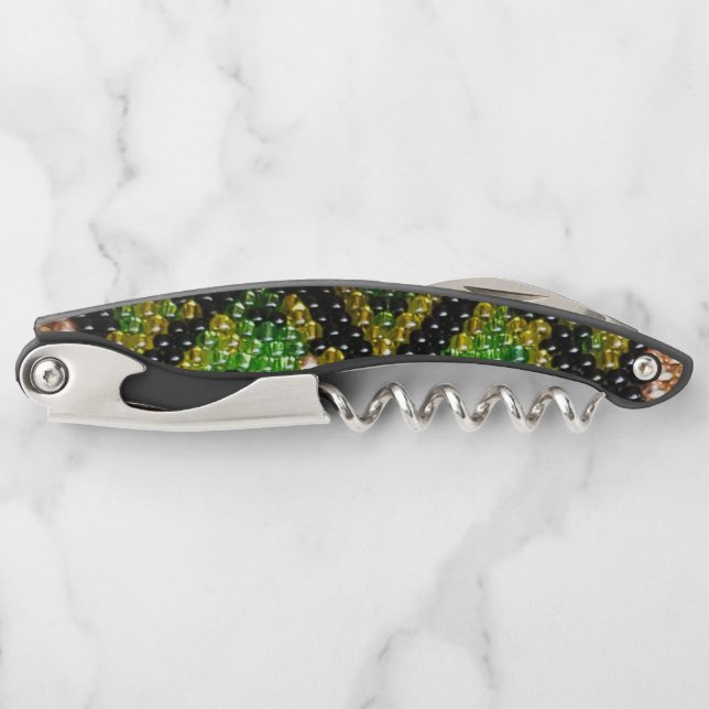 Beaded Snake Skin Corkscrew (Front)
